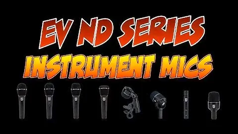 Electro-Voice EV ND44 ND46 ND66 ND68 Microphone Demo