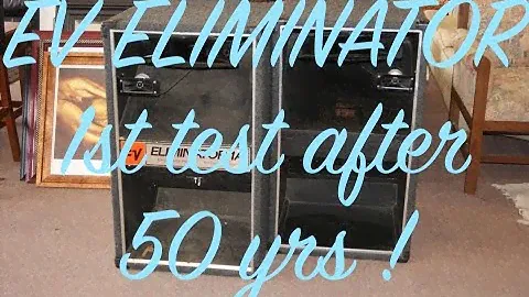 EV Electro Voice Eliminator 1A | First test after 50 years ! !