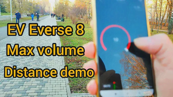 EV Everse 8 тест портативной колонки на улице: громкость, дальность действия, звуковой охват