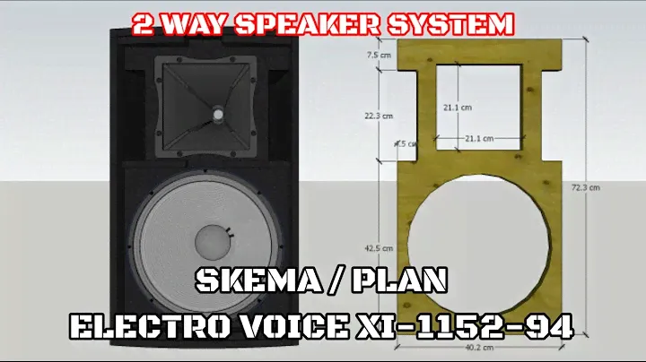 PLAN ELECTRO-VOICE XI-1152 PLAN || 2 WAY SPEAkER SYSTEM